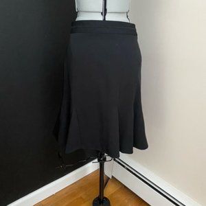 Petite Sophisticate A-Line Black Skirt 0